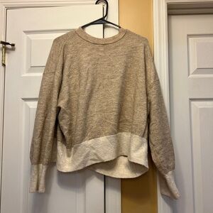 H&M cream and tan sweater Women's XL